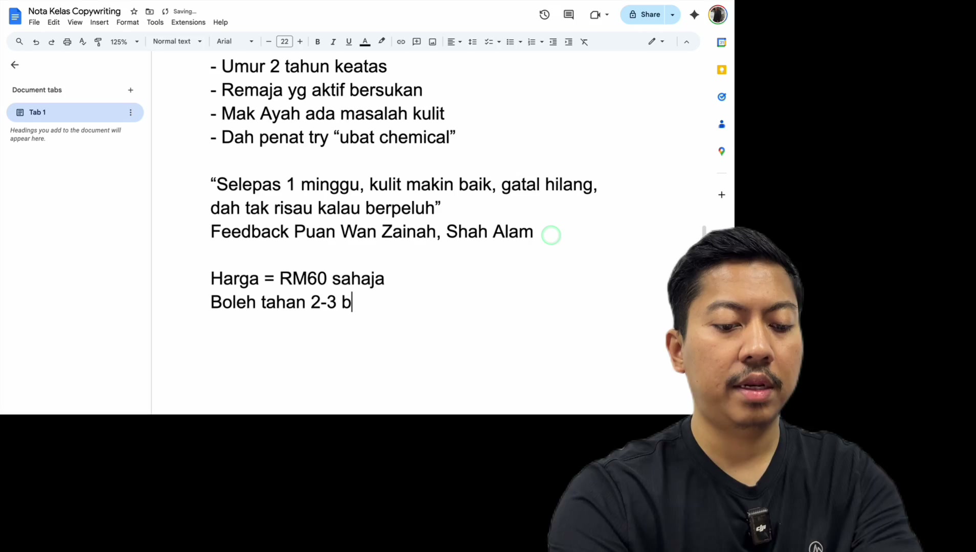 Paparan rakaman pada 00:40:21