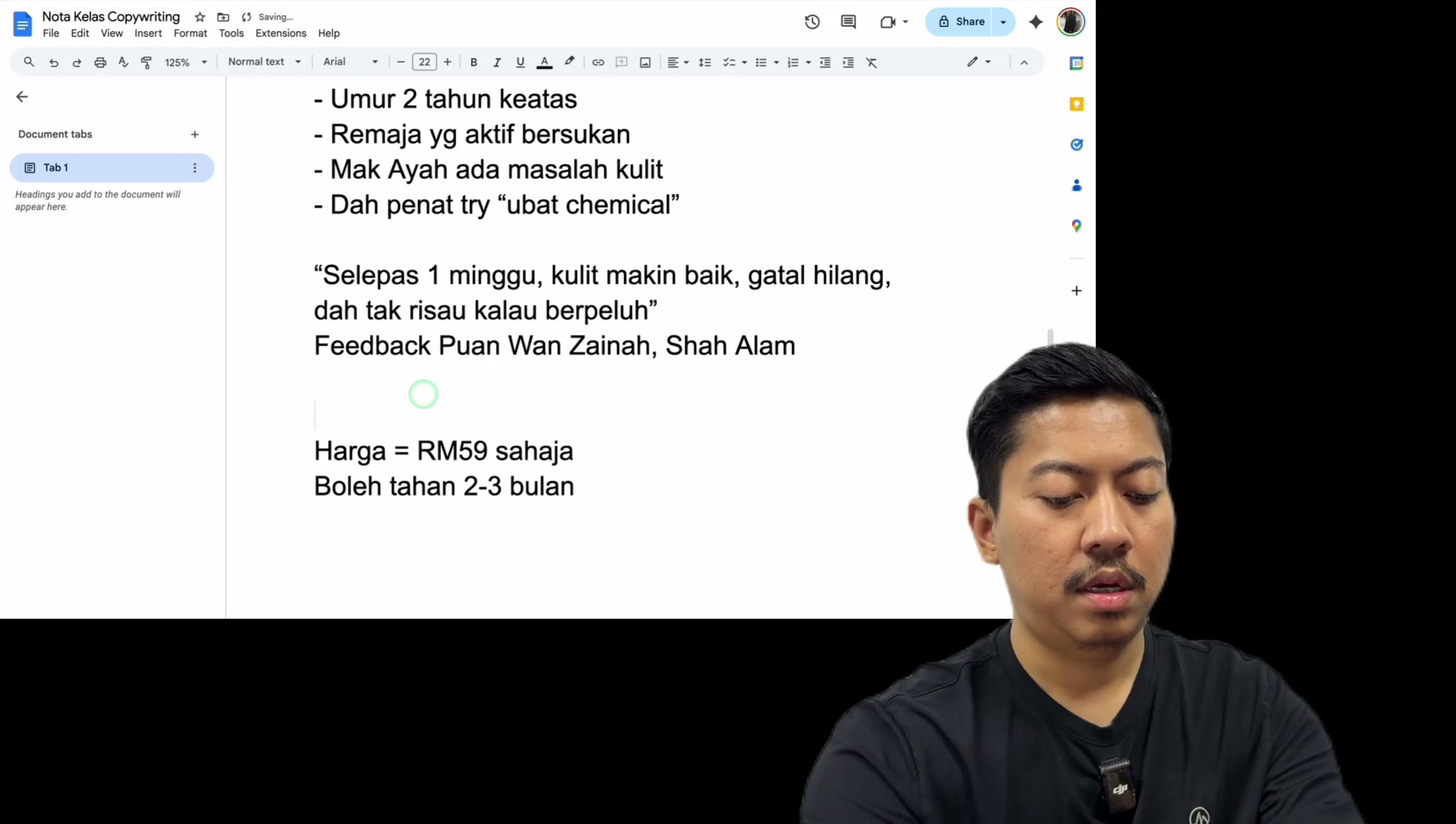 Paparan rakaman pada 00:40:39