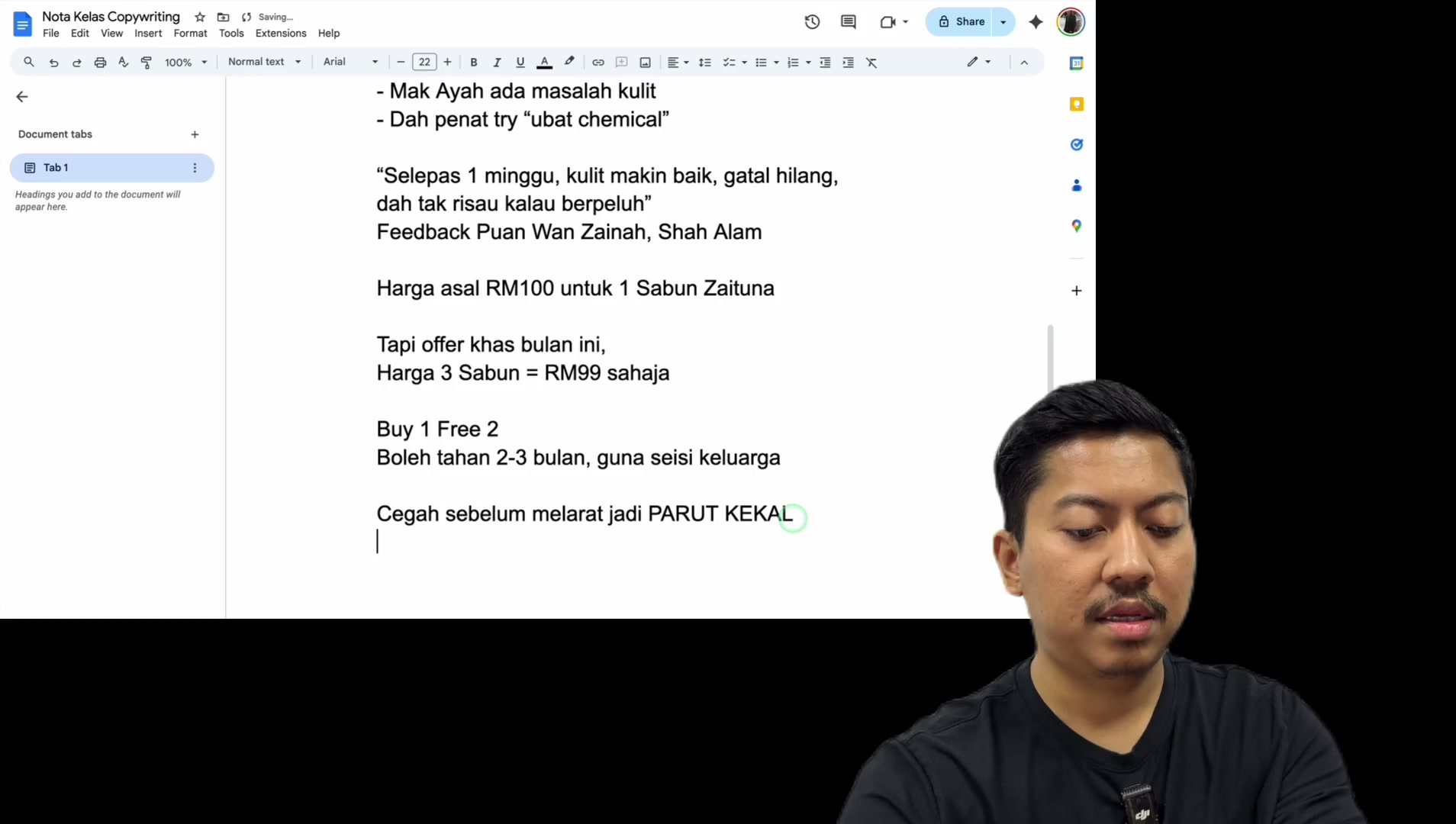Paparan rakaman pada 00:44:09
