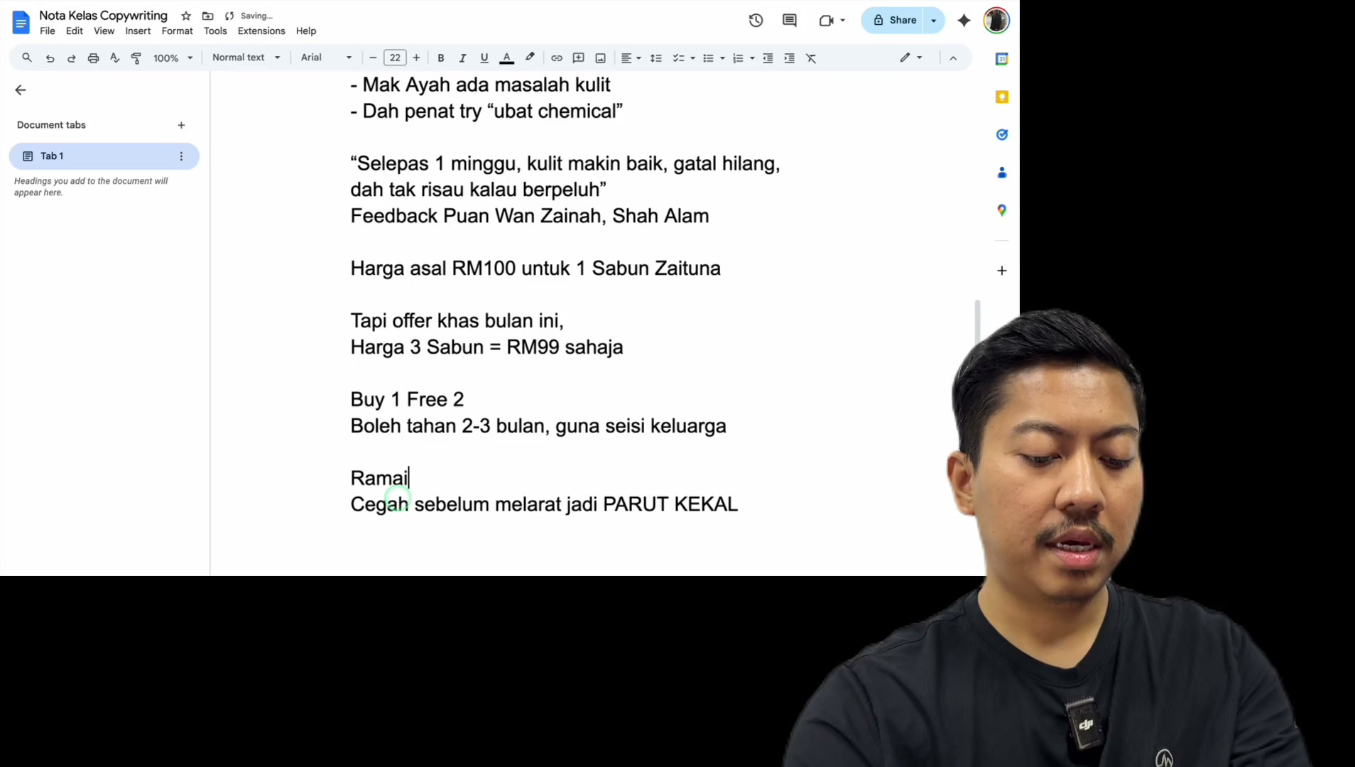 Paparan rakaman pada 00:44:30