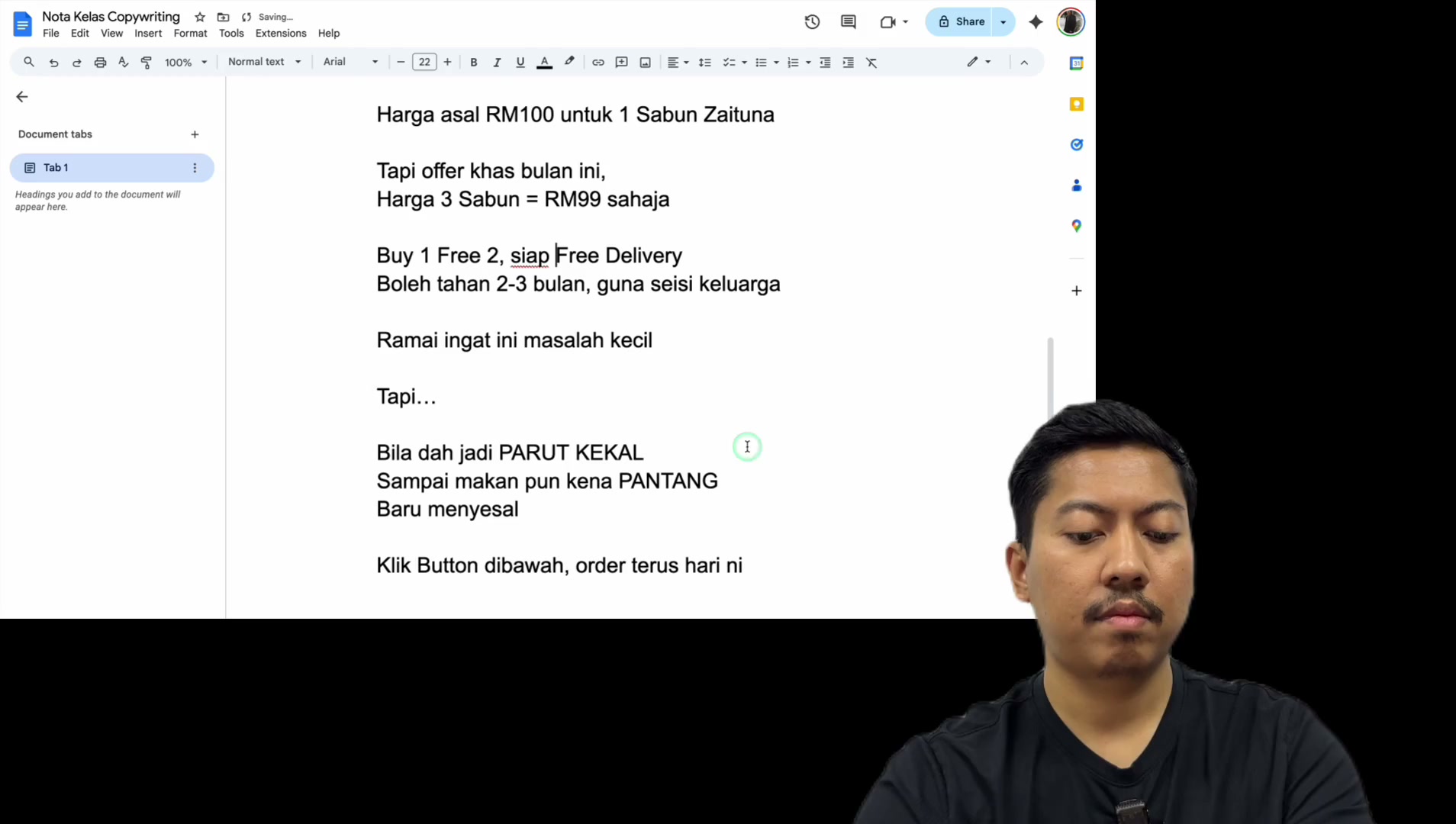 Paparan rakaman pada 00:46:24