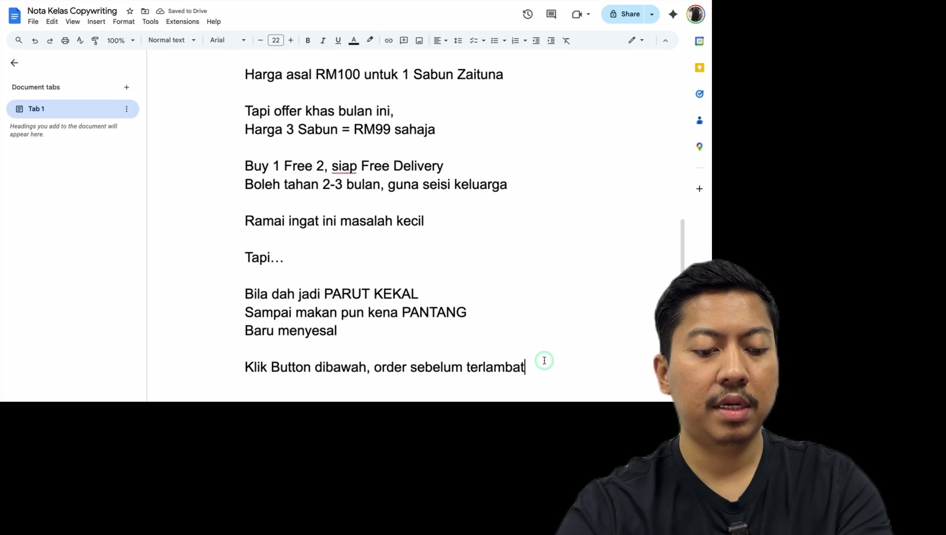 Paparan rakaman pada 00:46:36