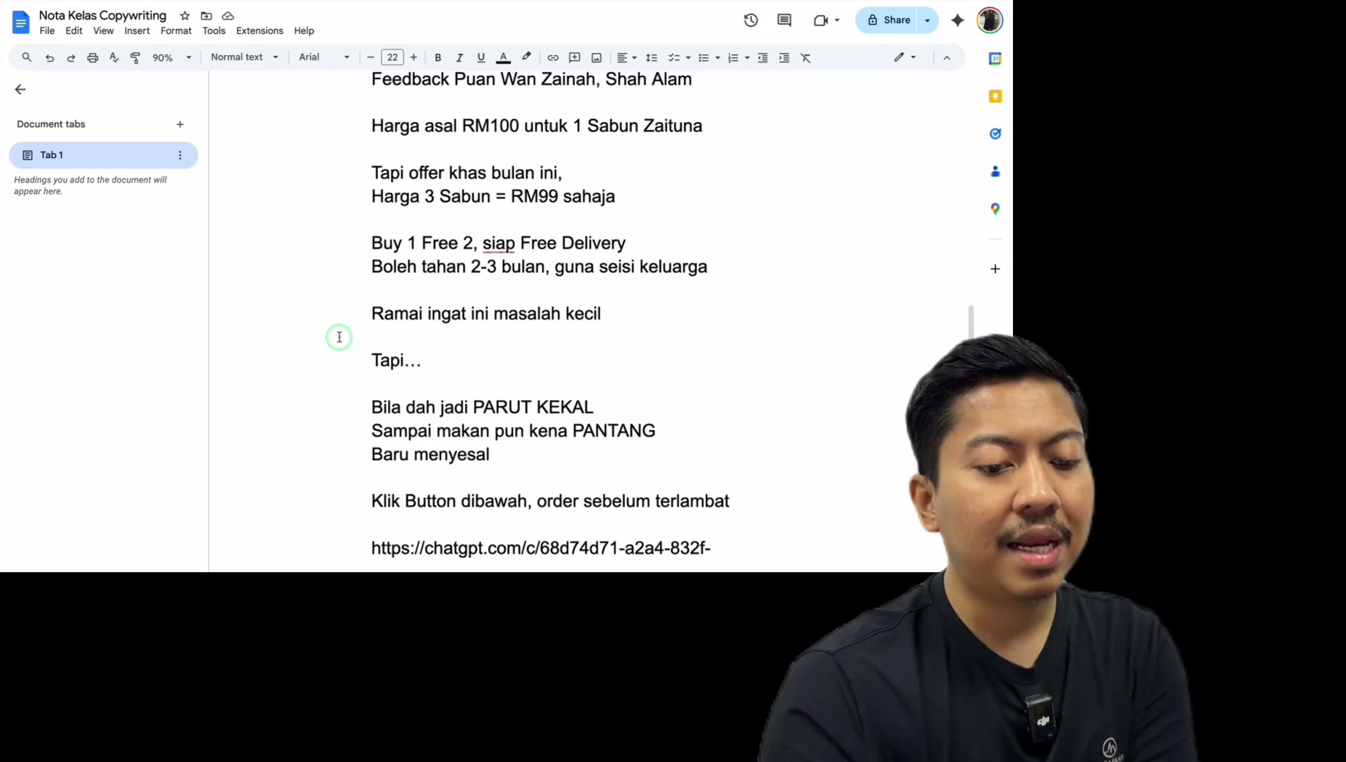 Paparan rakaman pada 00:48:18