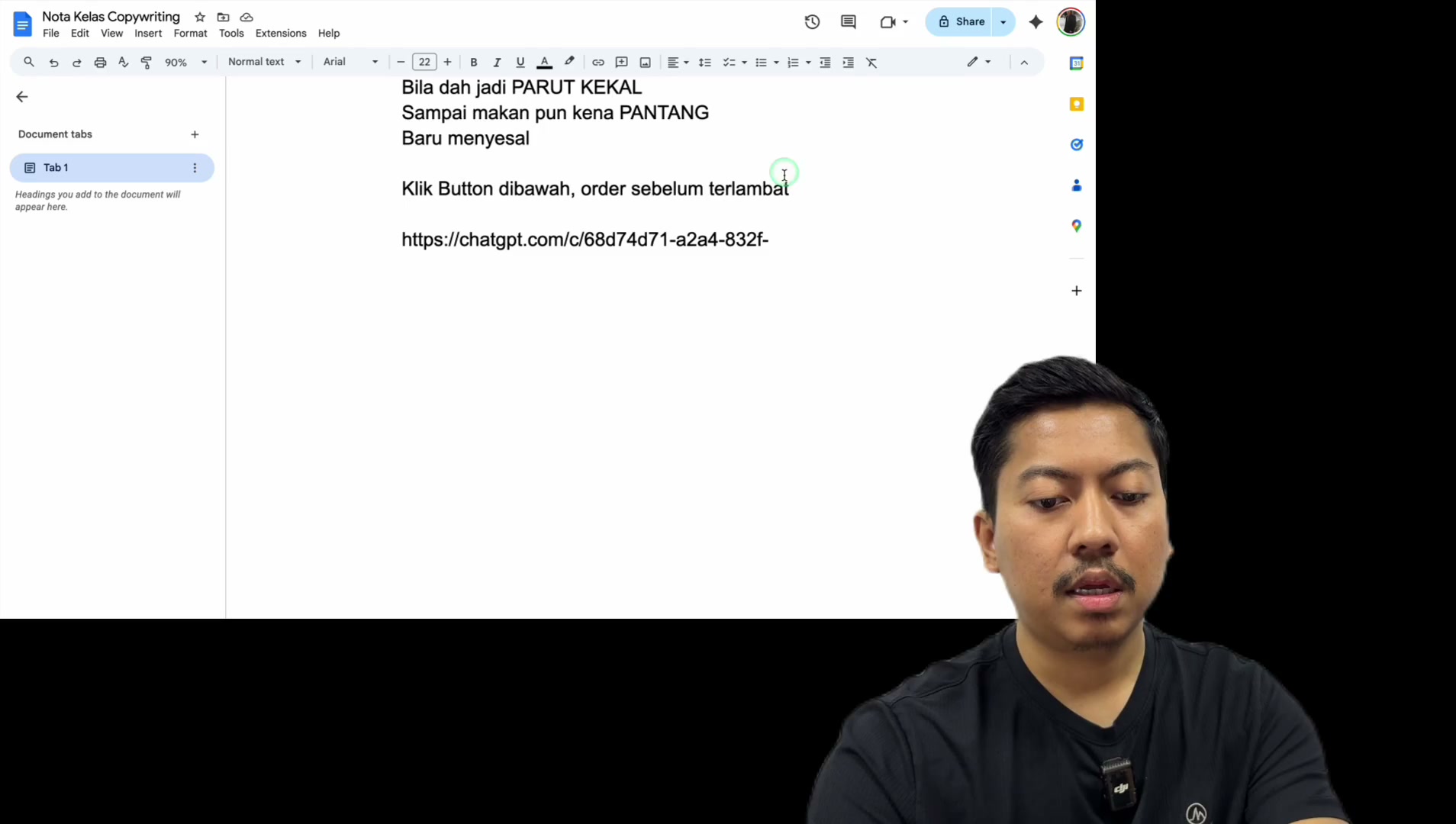 Paparan rakaman pada 00:48:48