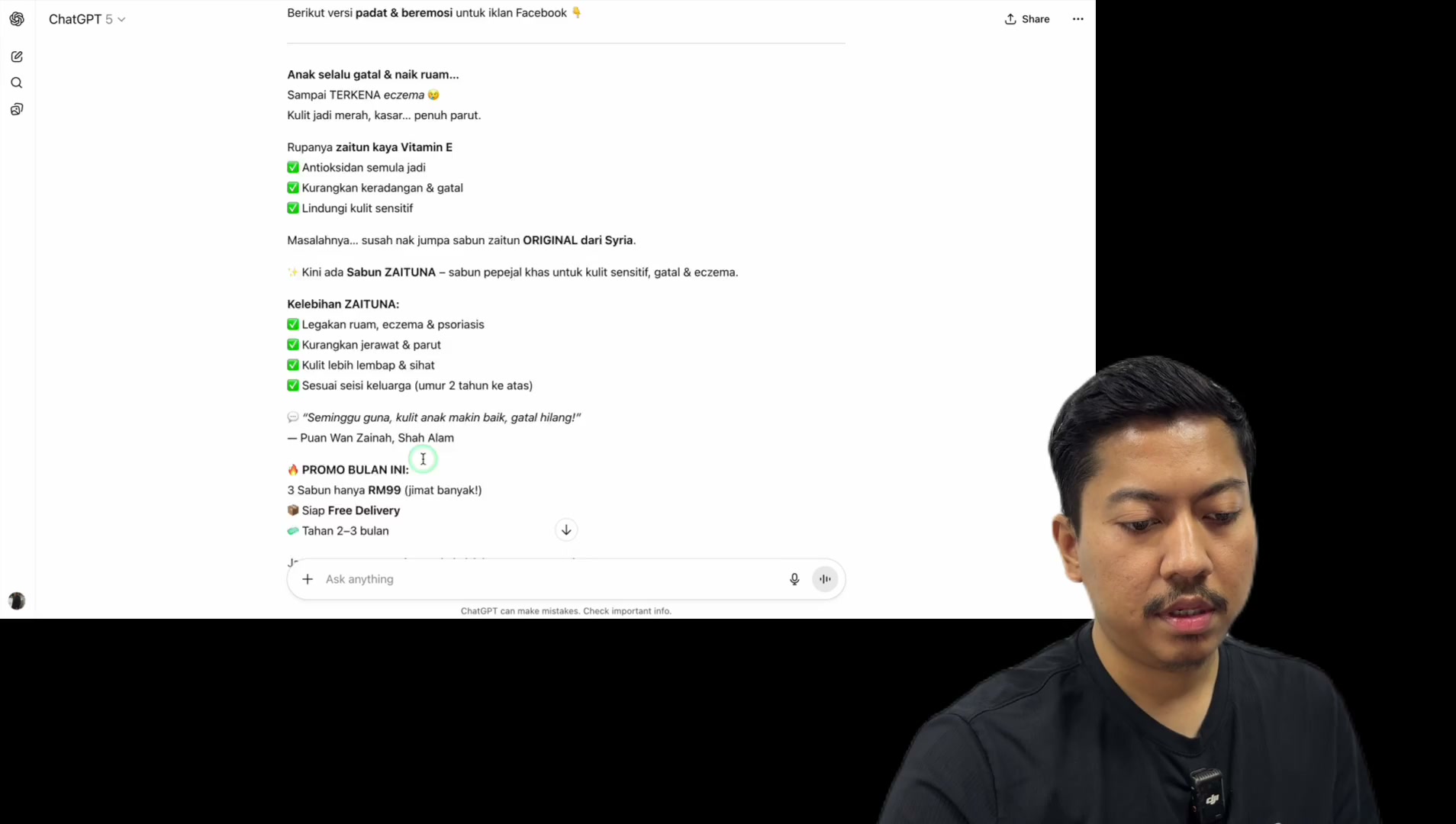 Paparan rakaman pada 00:49:39