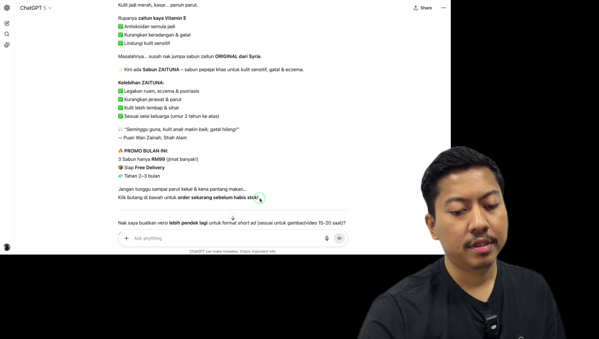 Paparan rakaman pada 00:49:42