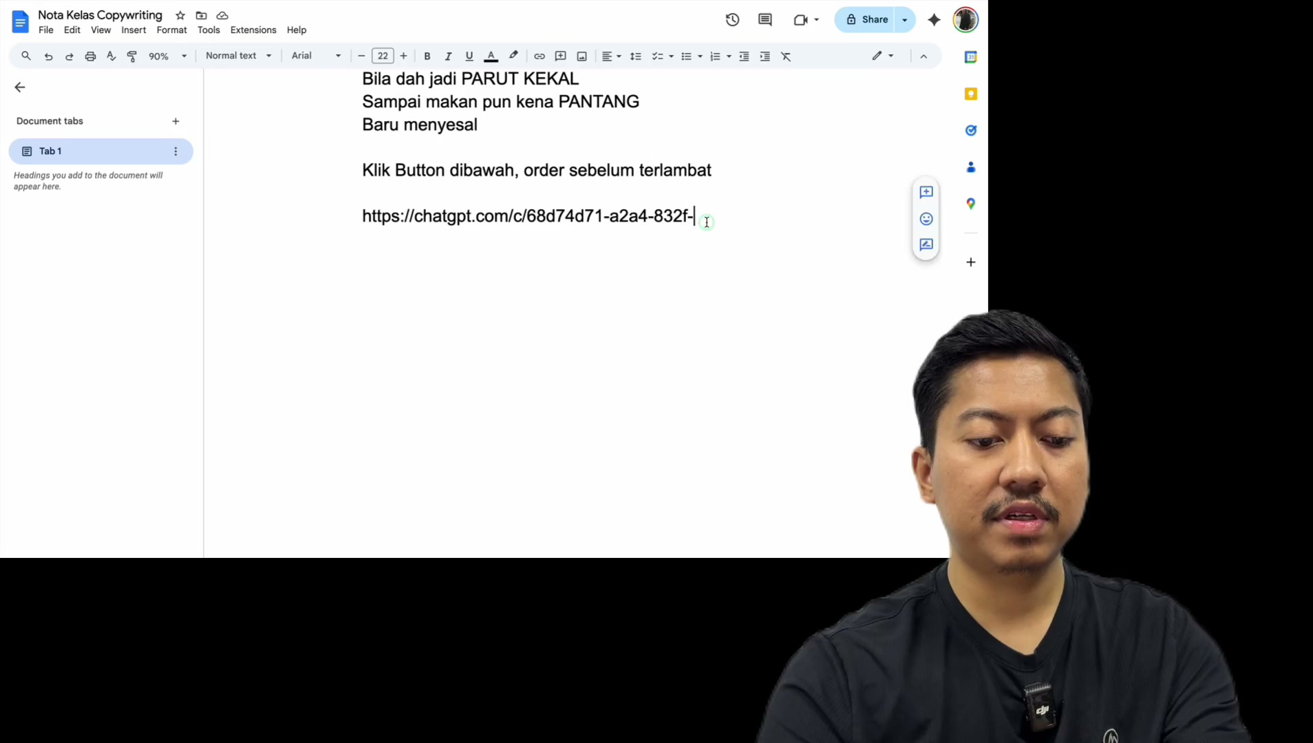 Paparan rakaman pada 00:49:48