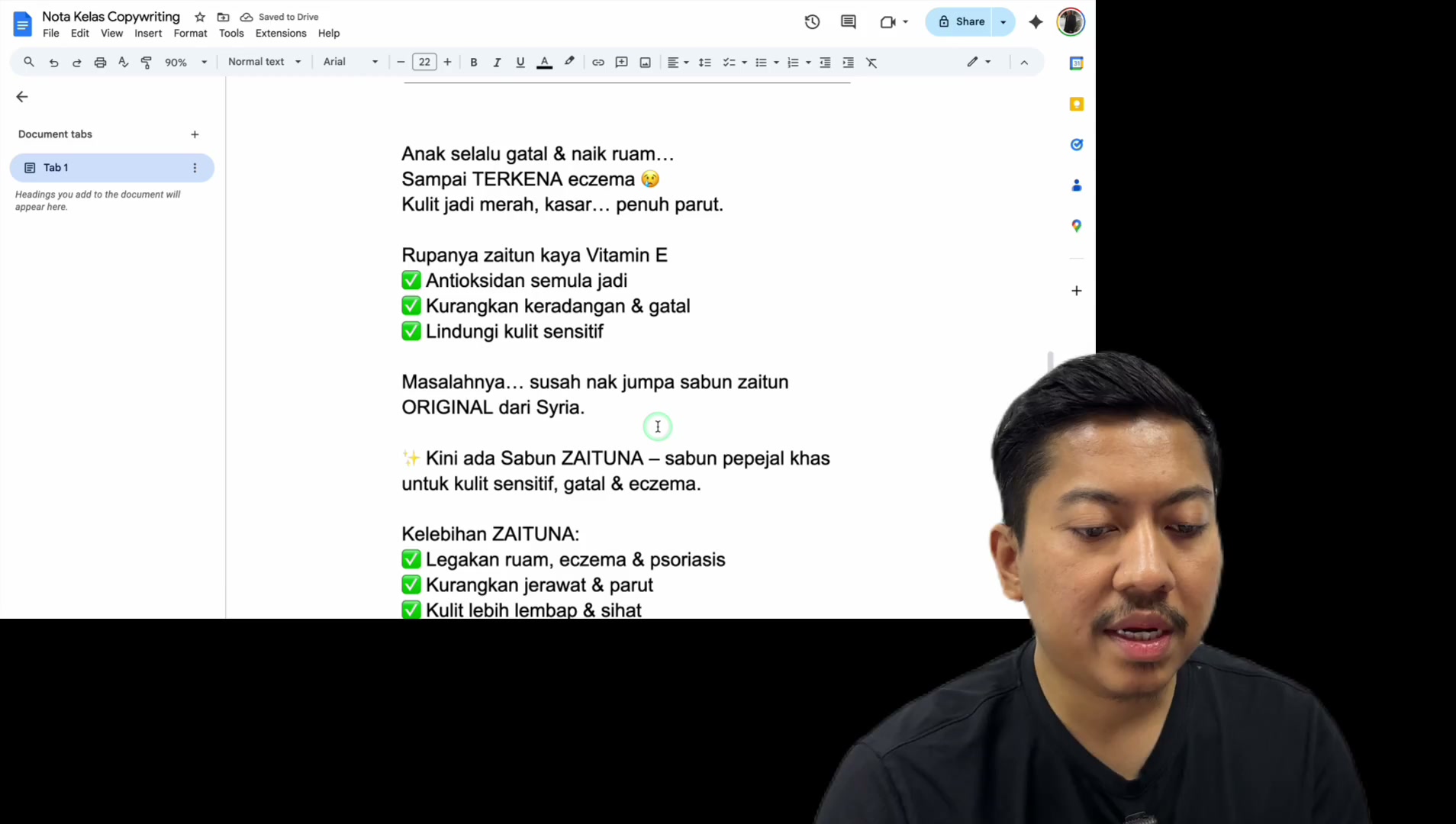 Paparan rakaman pada 00:50:00