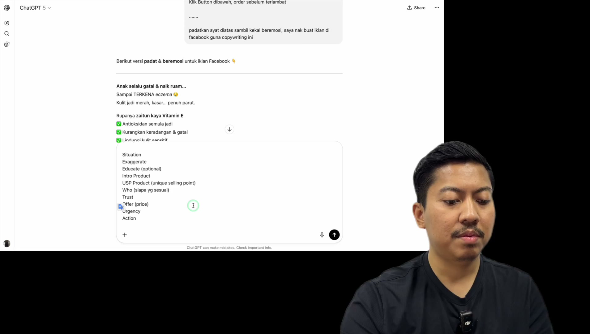 Paparan rakaman pada 00:50:48