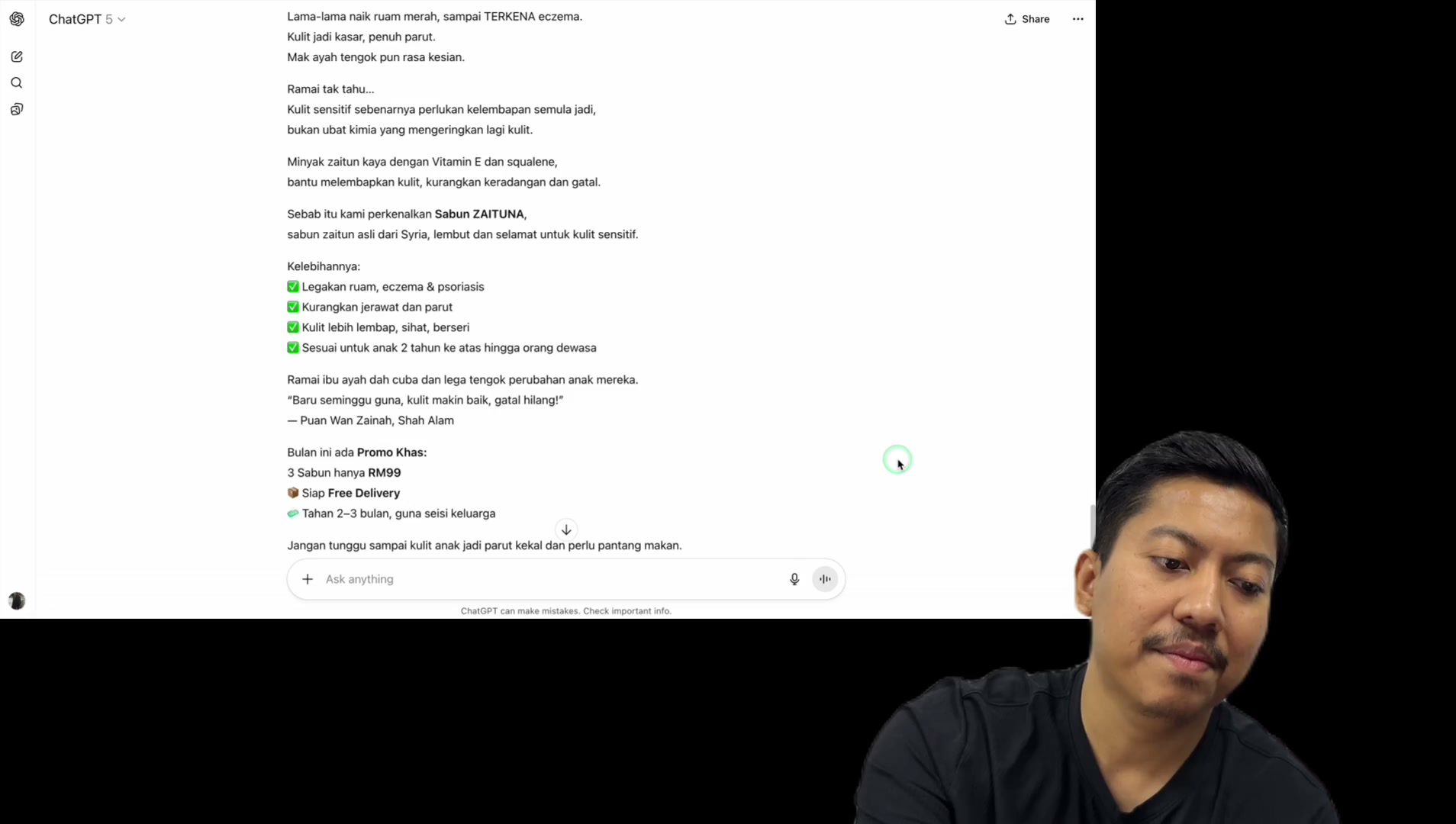 Paparan rakaman pada 00:53:39