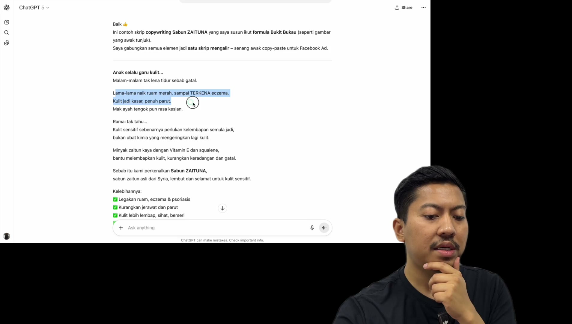 Paparan rakaman pada 00:54:51