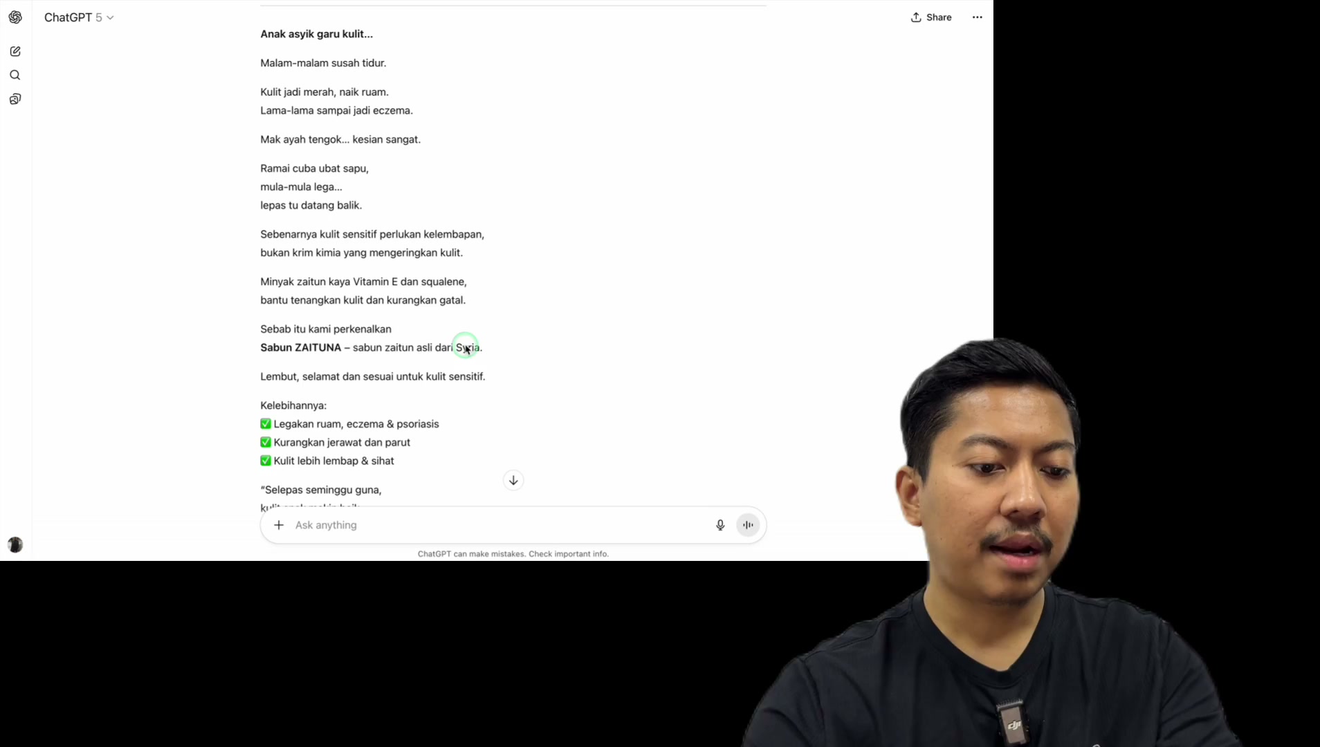 Paparan rakaman pada 00:57:24