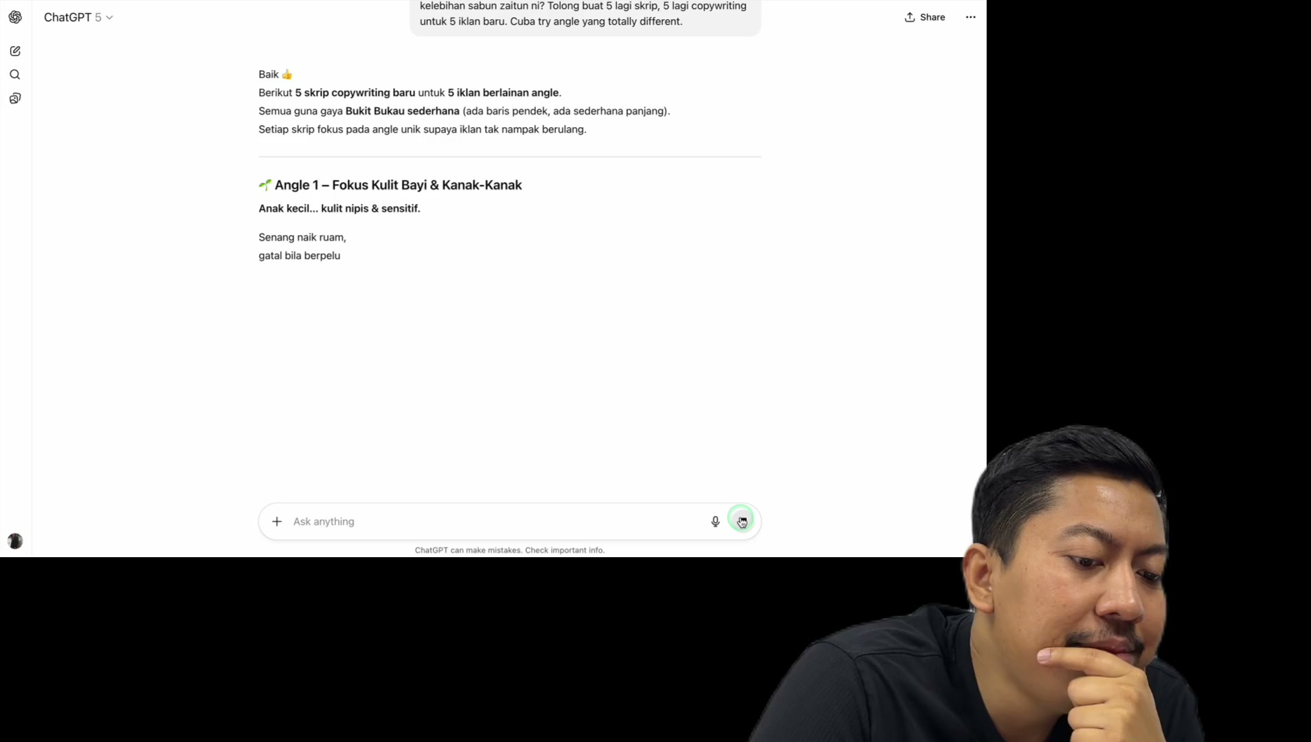 Paparan rakaman pada 00:58:18