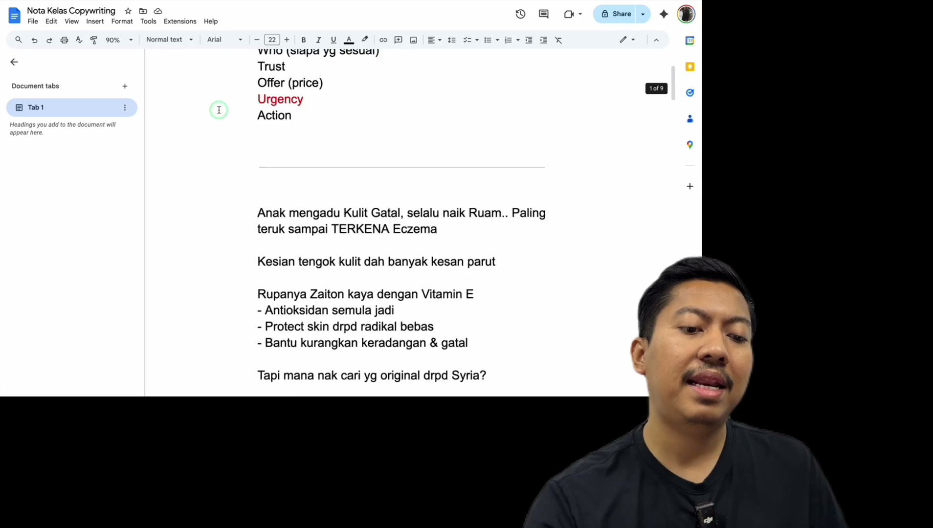 Paparan rakaman pada 00:59:39