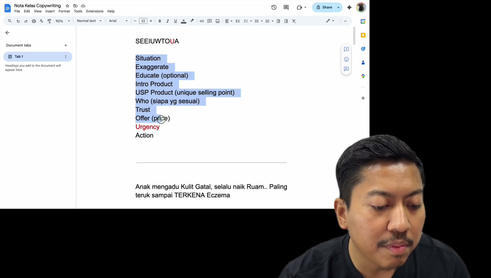 Paparan rakaman pada 00:59:51