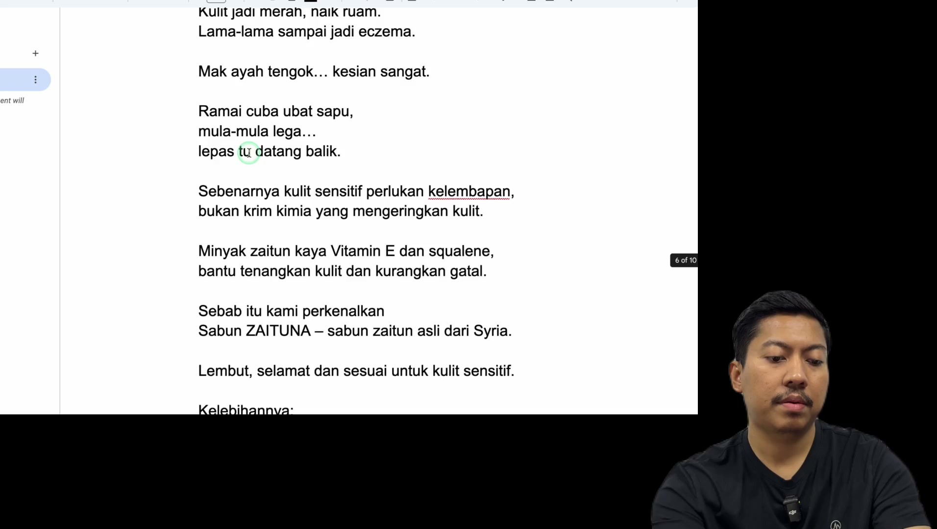 Paparan rakaman pada 00:03:18