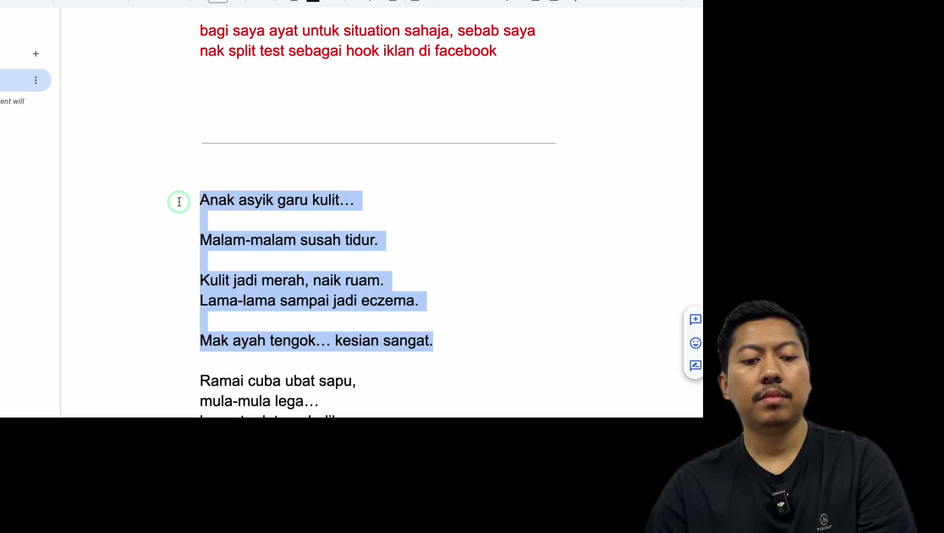 Paparan rakaman pada 00:04:03