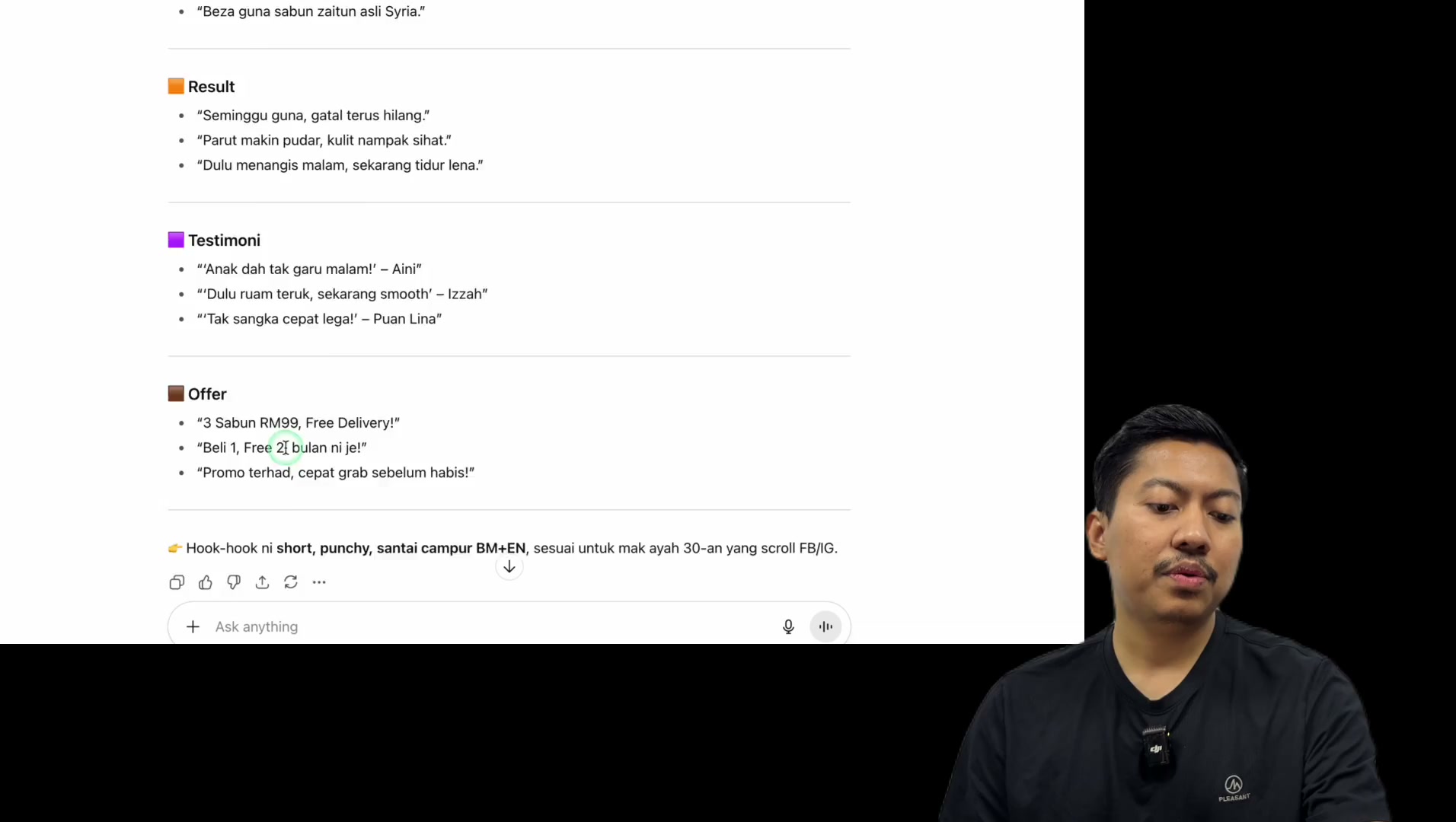 Paparan rakaman pada 00:08:18