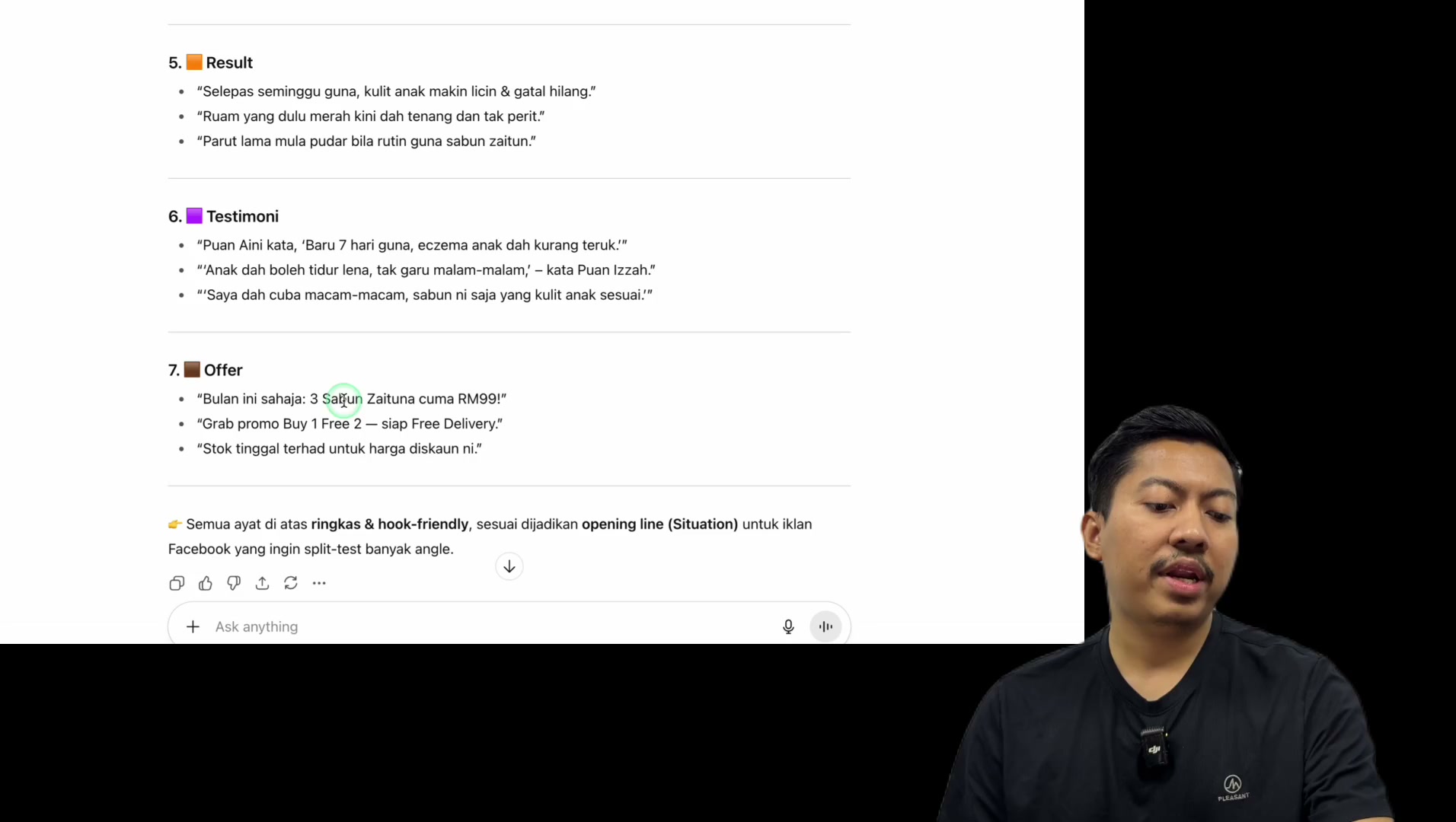 Paparan rakaman pada 00:08:21