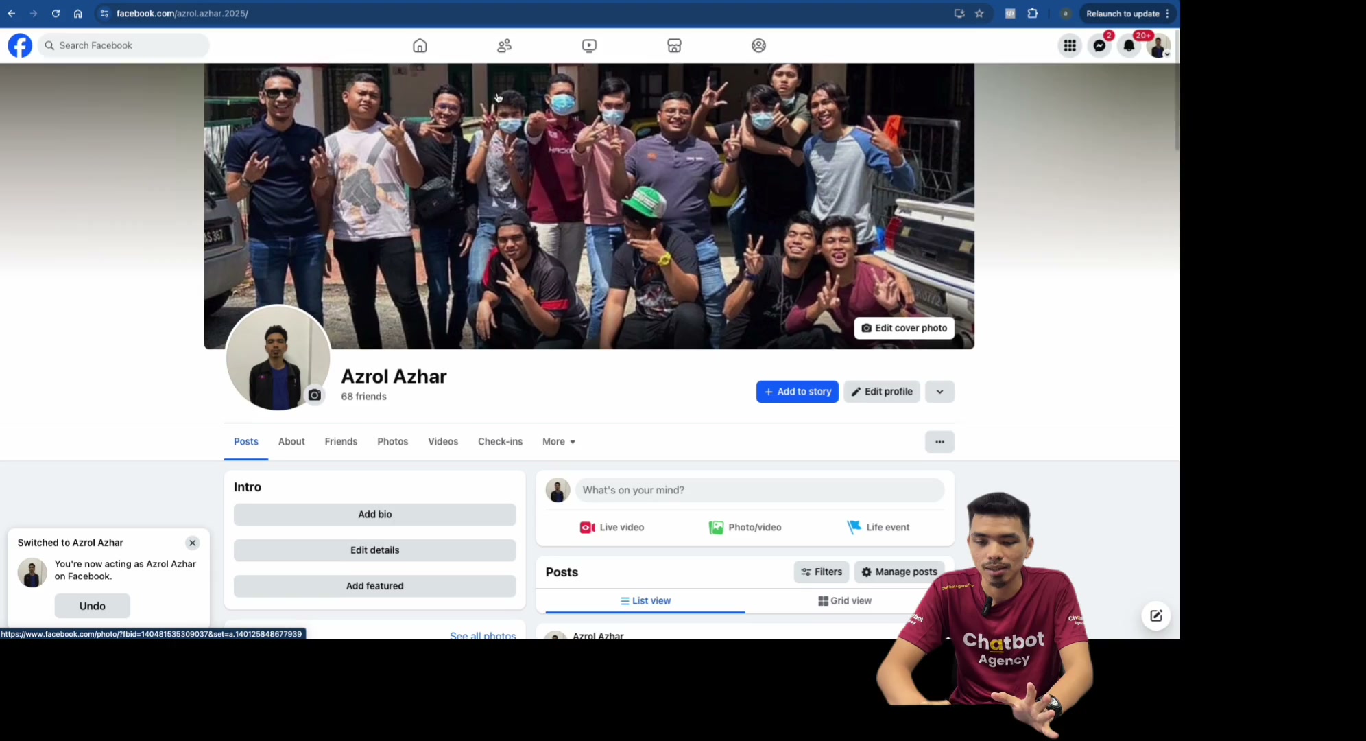 Paparan rakaman pada 00:01:39