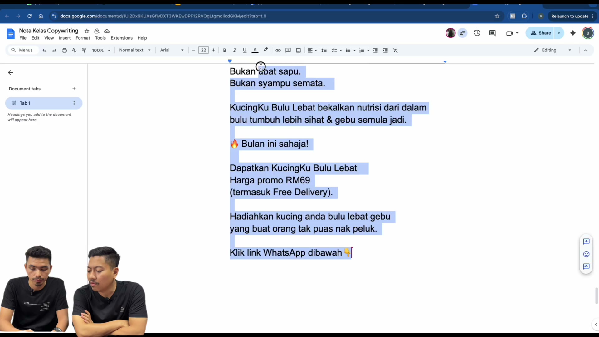 Paparan rakaman pada 00:00:33
