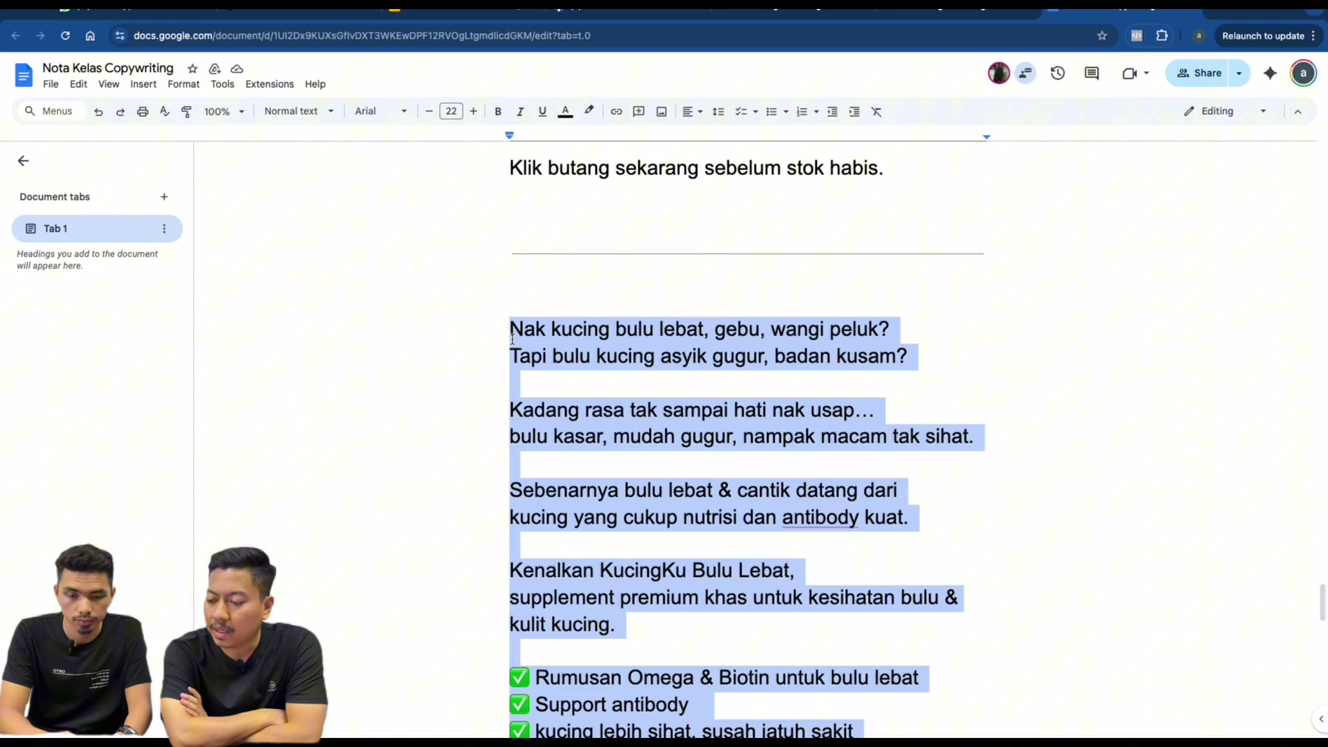 Paparan rakaman pada 00:00:36