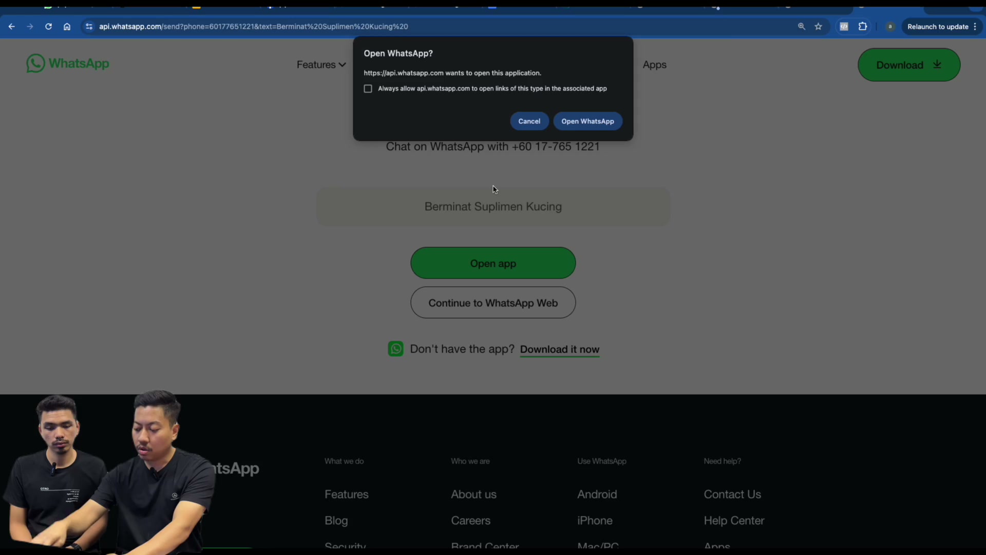 Paparan rakaman pada 00:08:42
