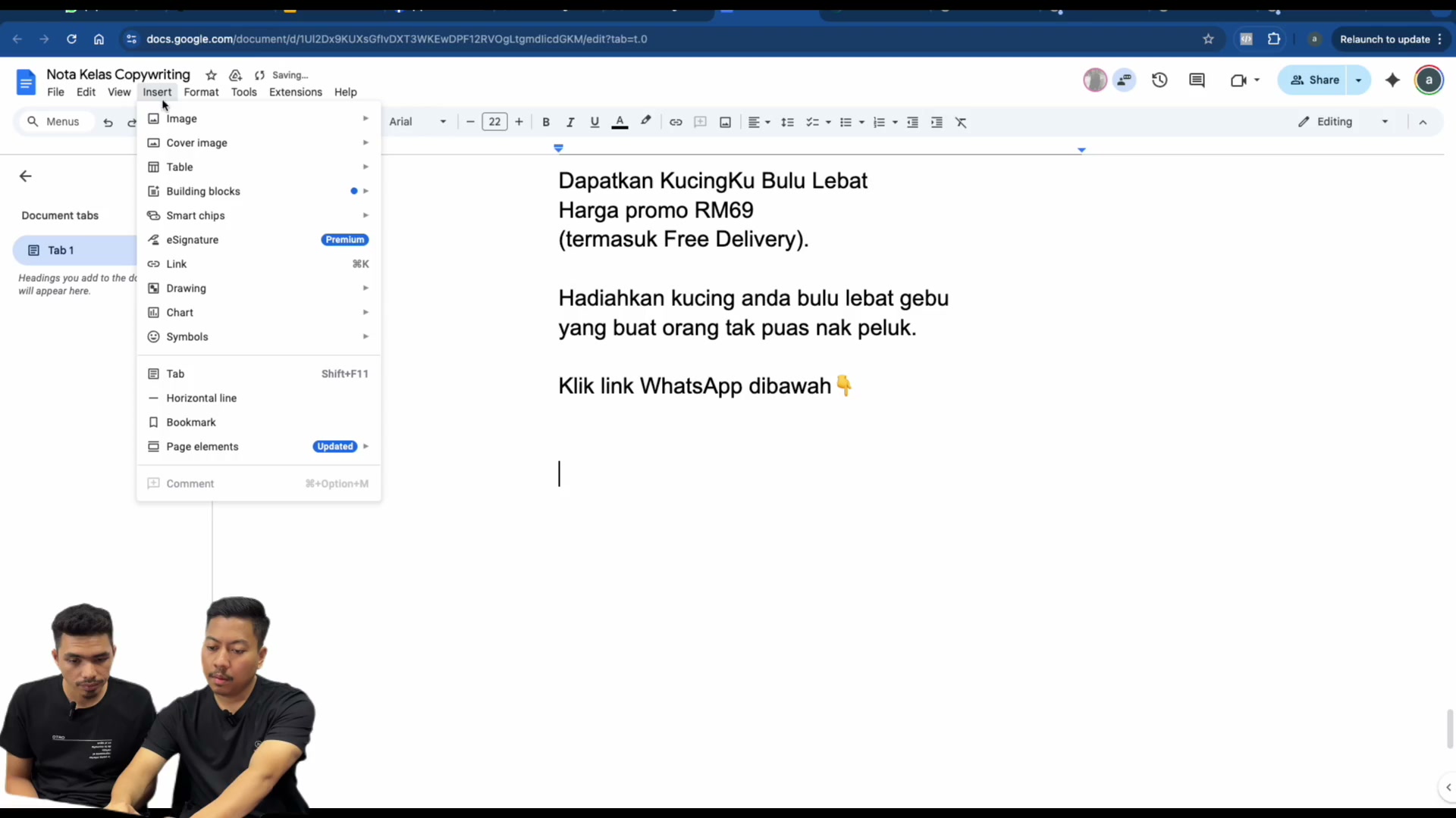 Paparan rakaman pada 00:10:45