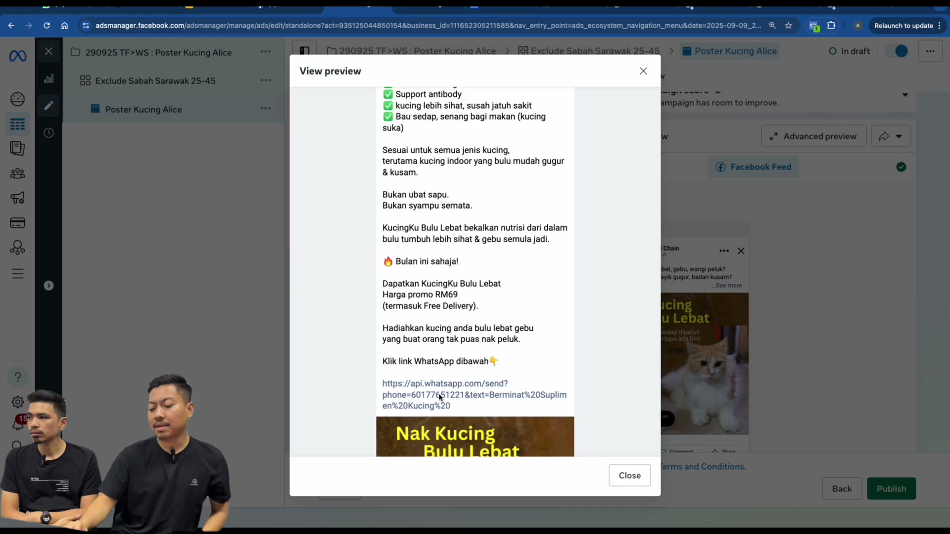 Paparan rakaman pada 00:21:24