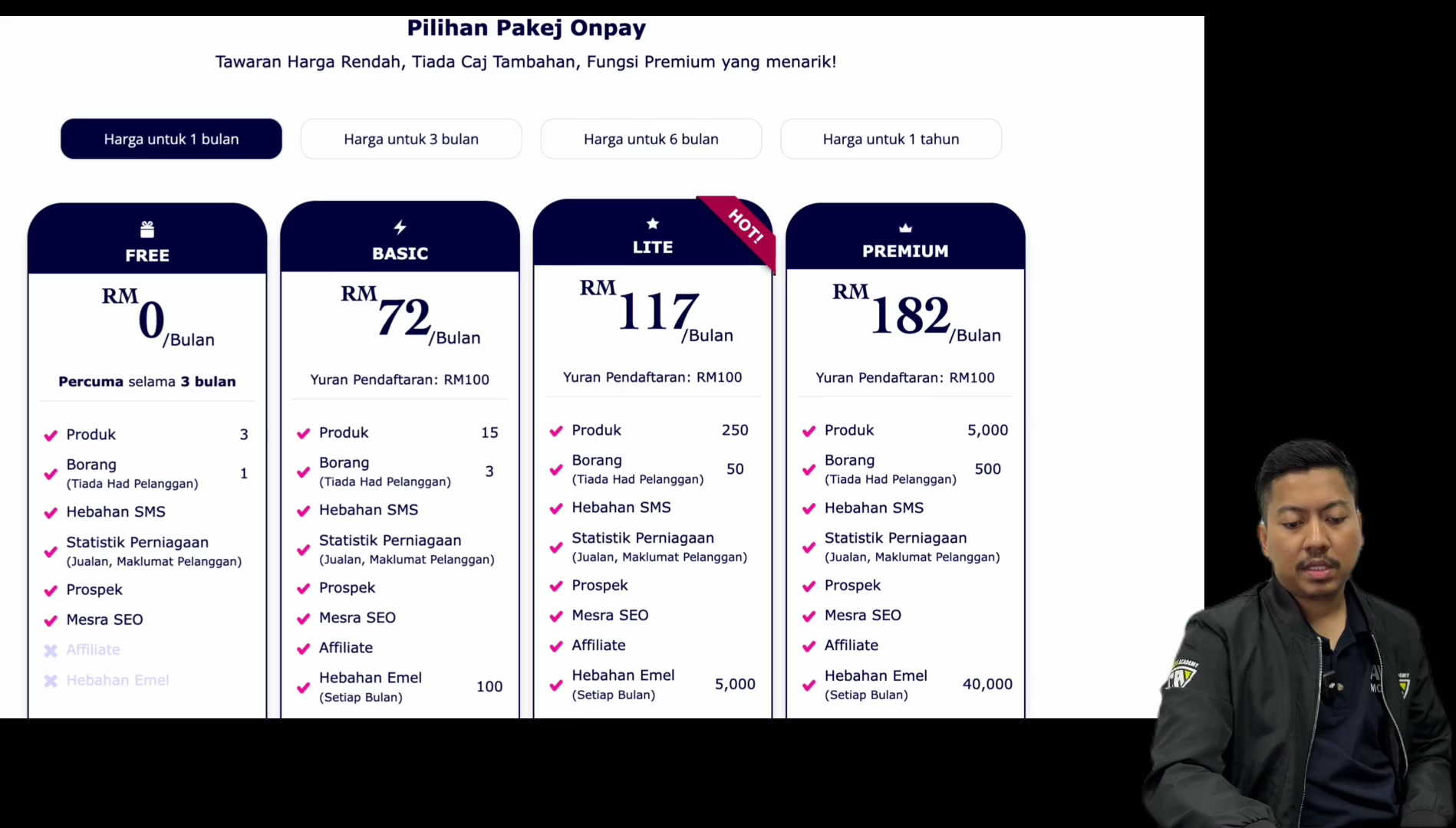 Paparan rakaman pada 00:01:18