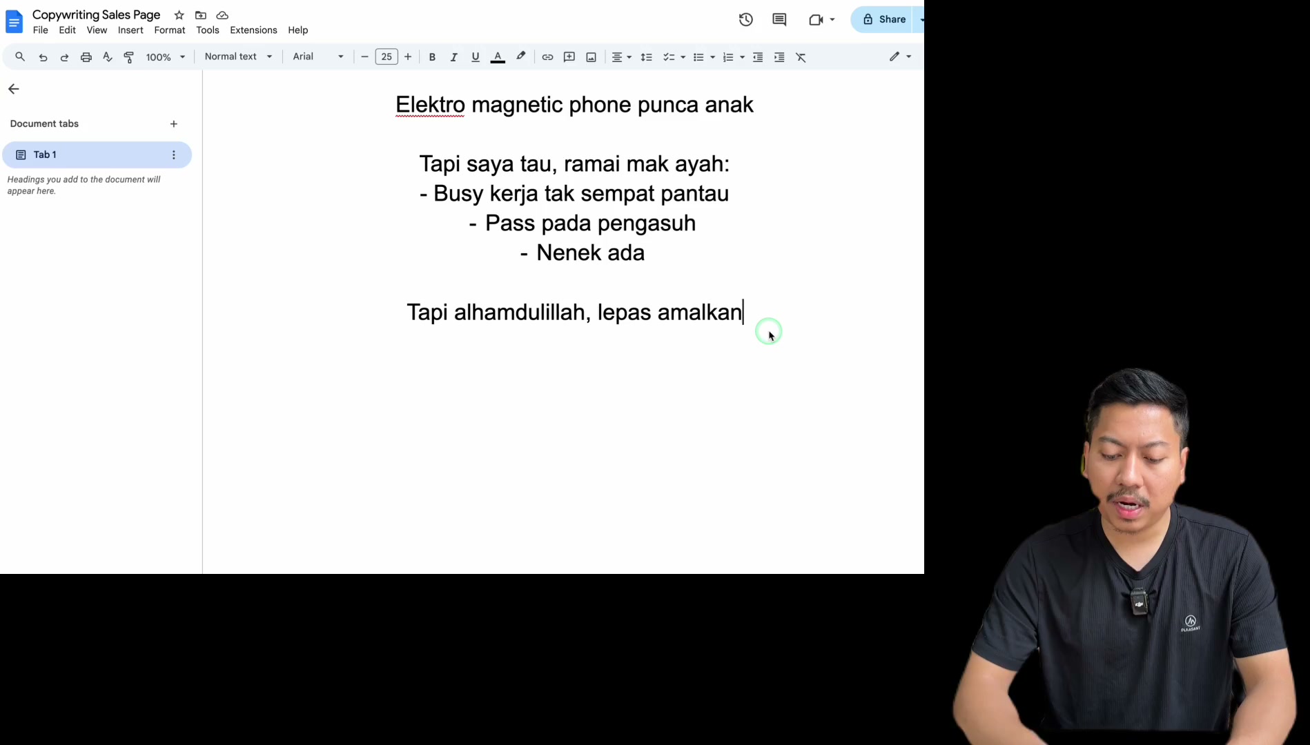 Paparan rakaman pada 00:22:09