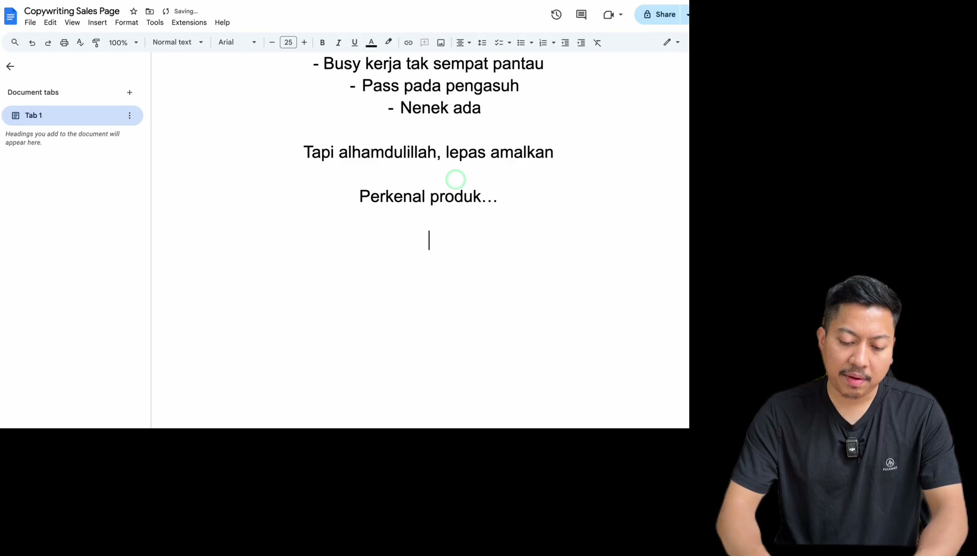 Paparan rakaman pada 00:22:18
