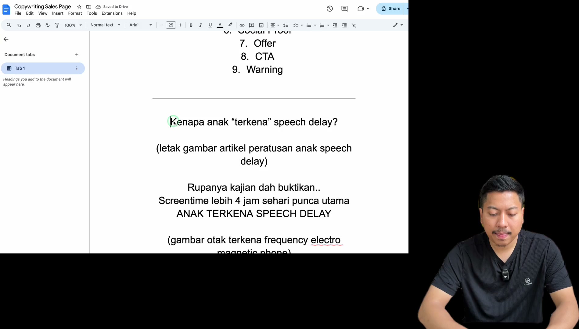 Paparan rakaman pada 00:24:21