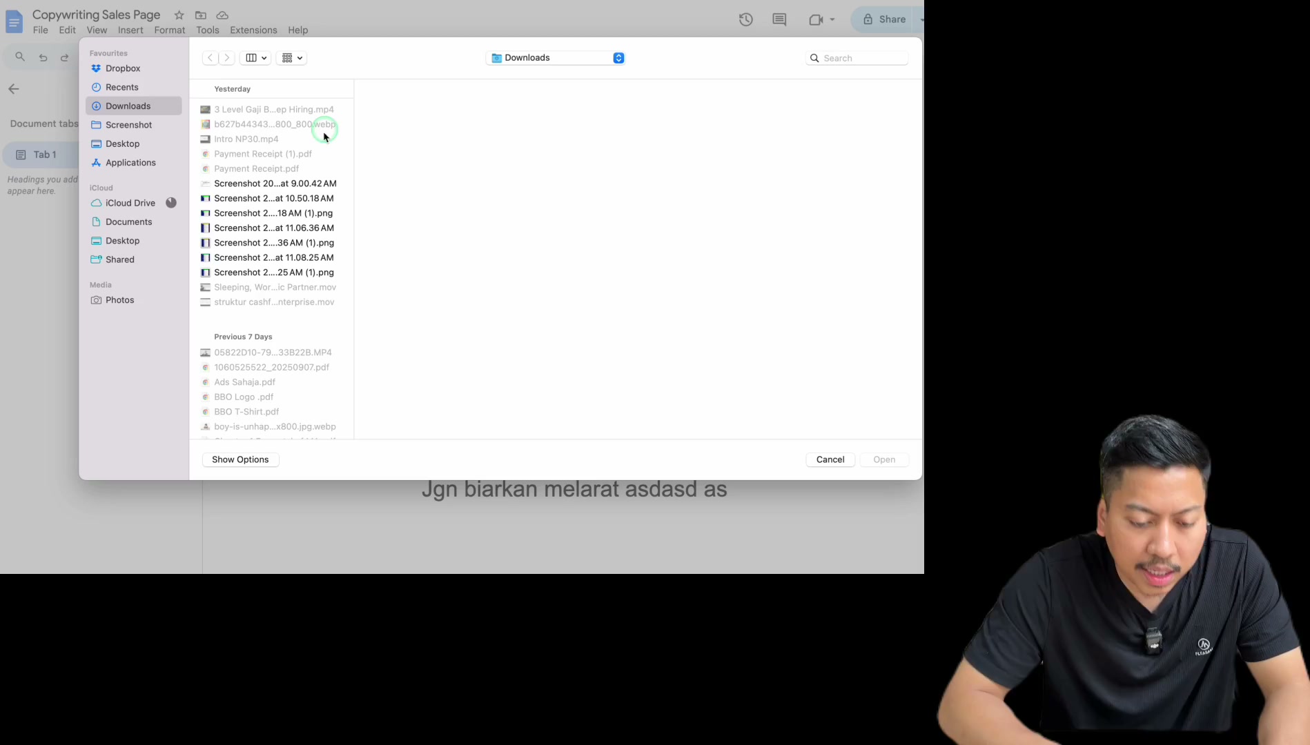 Paparan rakaman pada 00:24:39