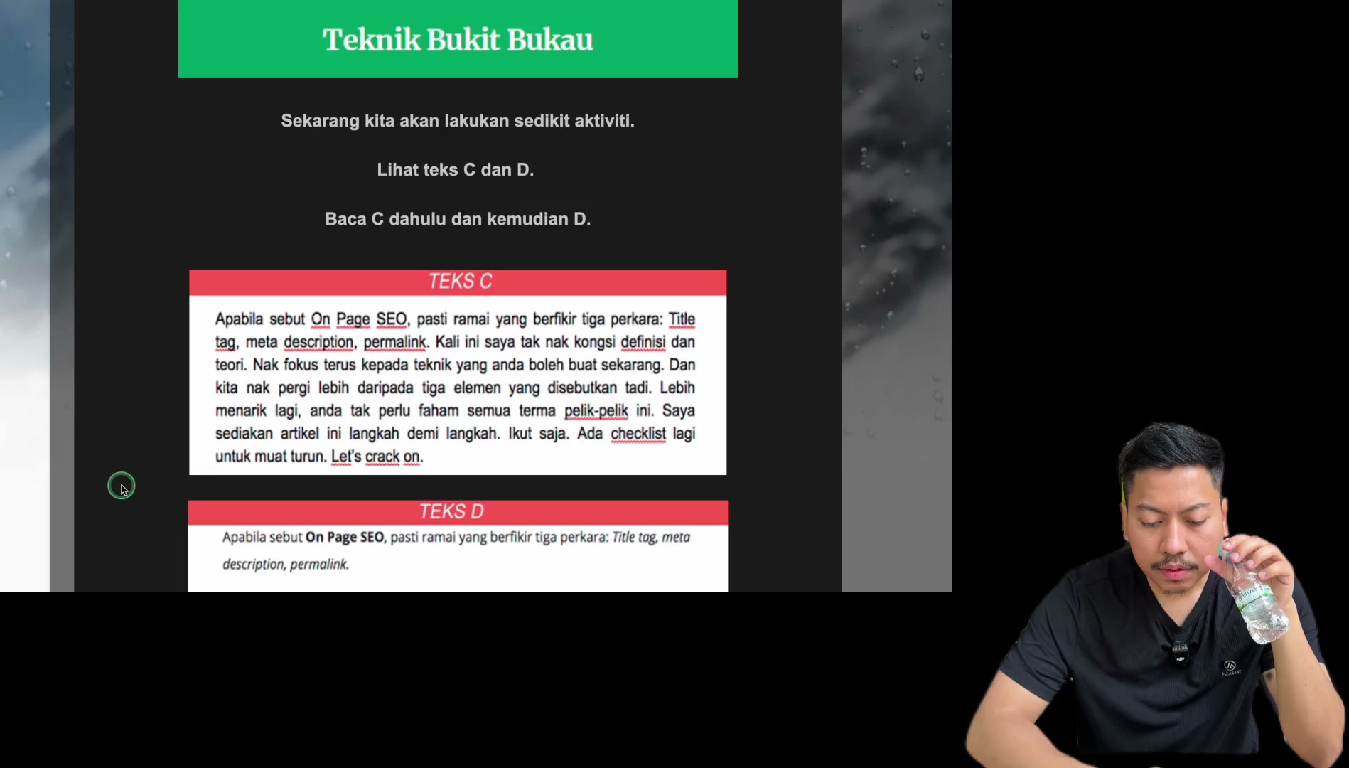 Paparan rakaman pada 00:25:57