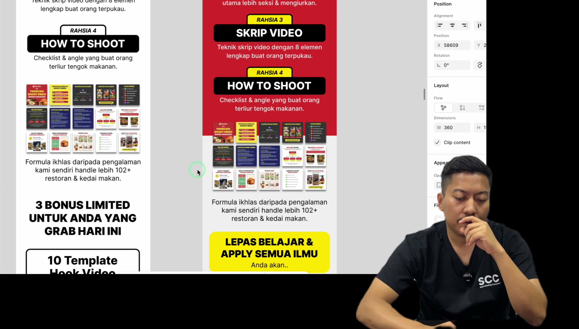 Paparan rakaman pada 00:02:33