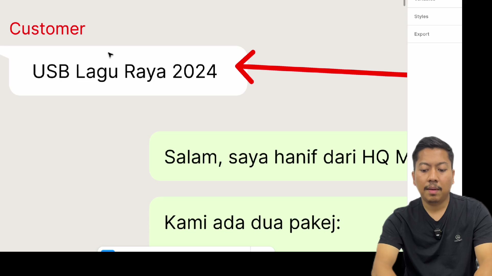 Paparan rakaman pada 00:03:27