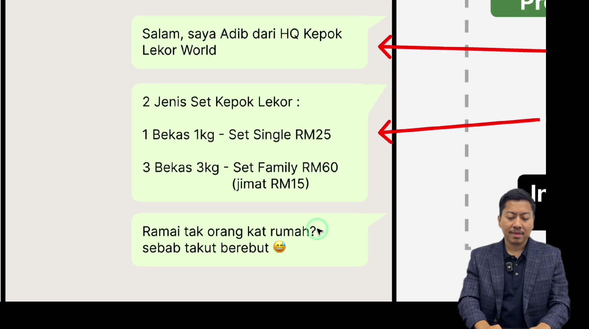 Paparan rakaman pada 00:07:45