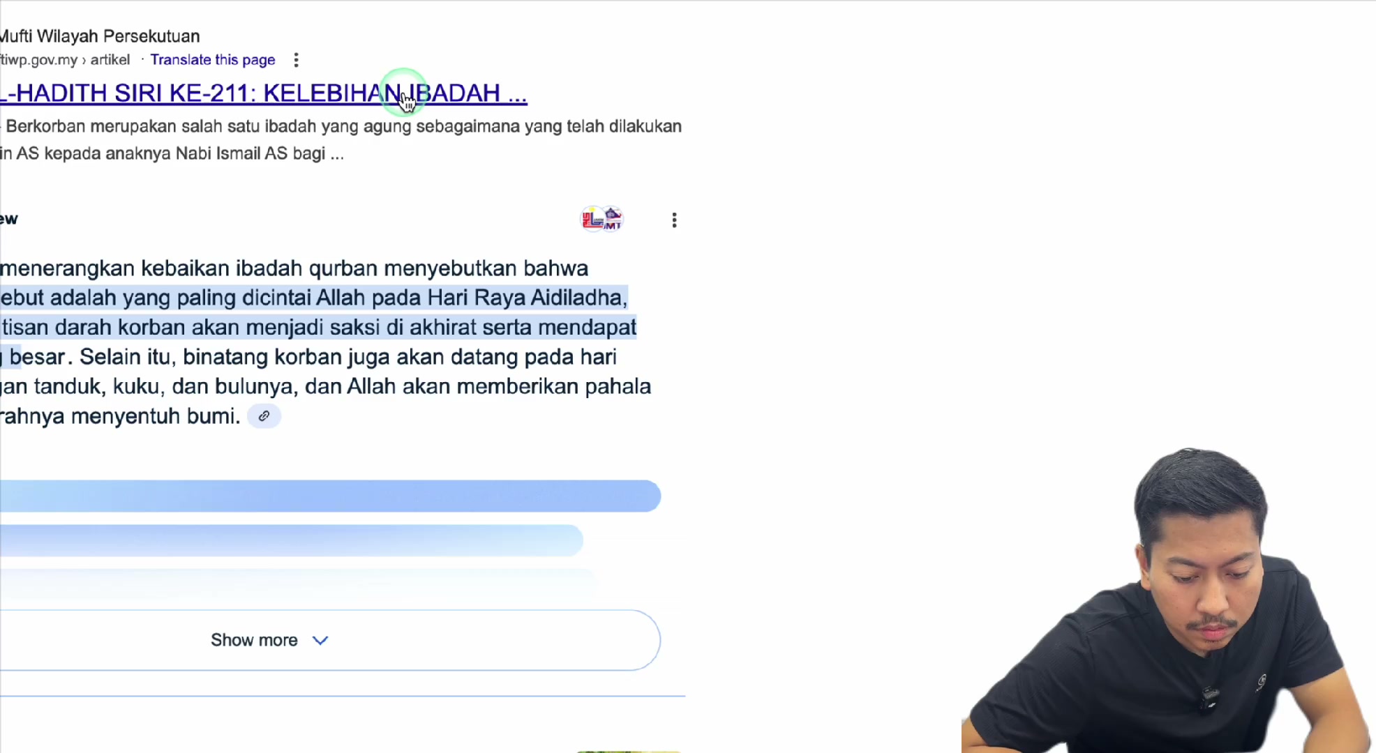 Paparan rakaman pada 00:22:30