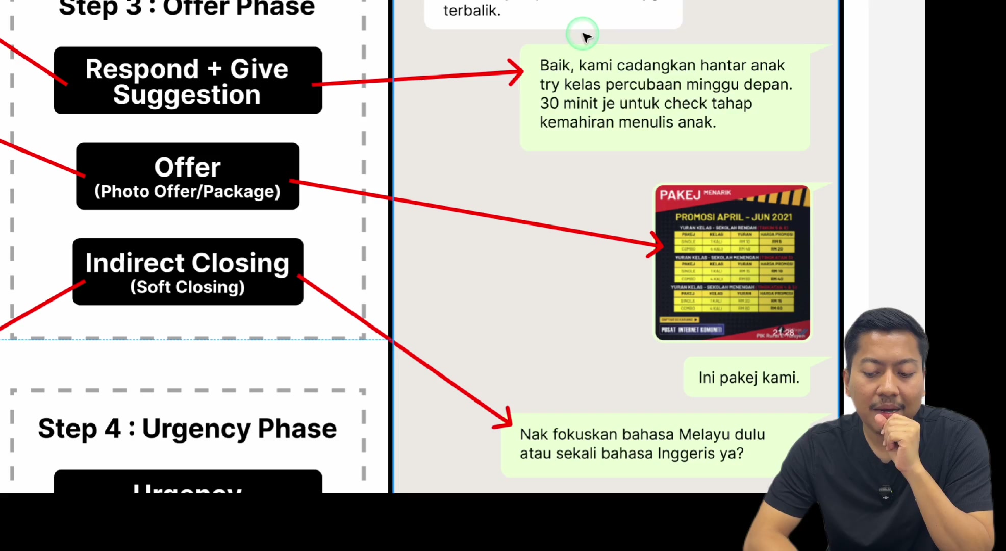 Paparan rakaman pada 00:05:42