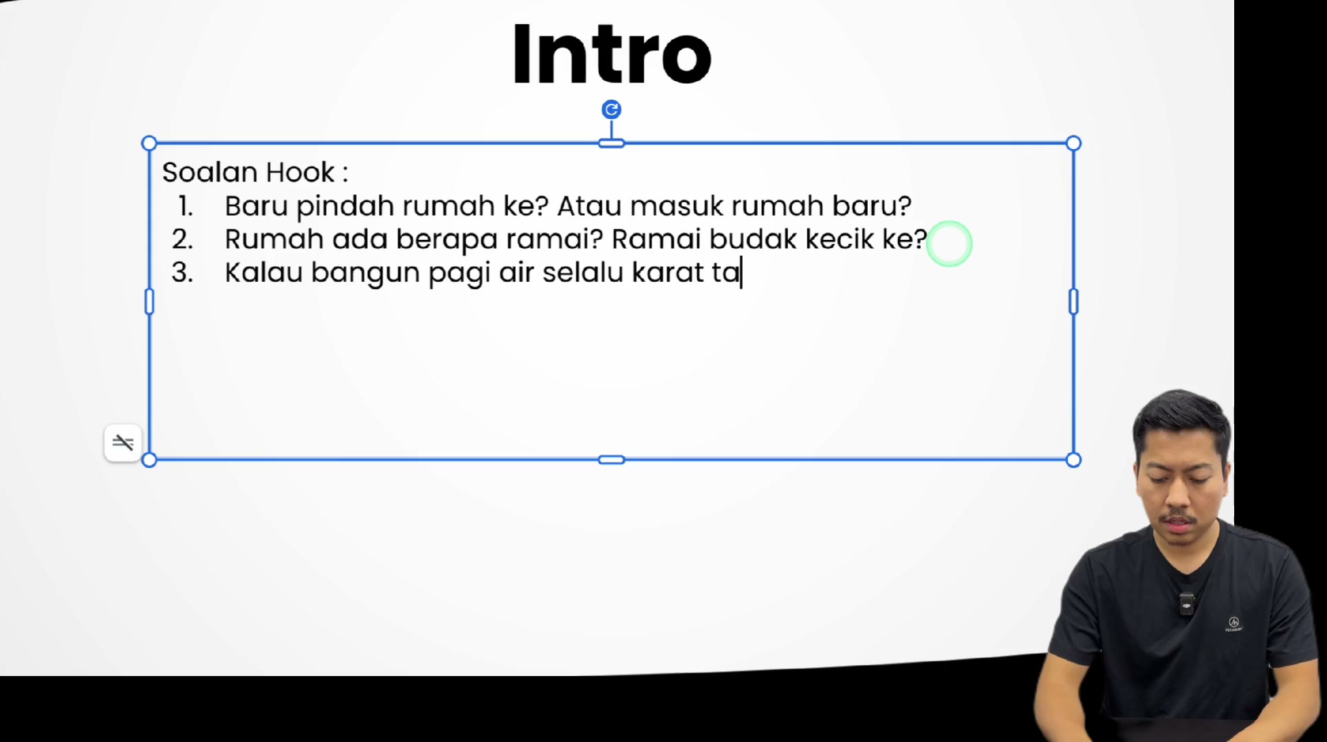 Paparan rakaman pada 00:01:33